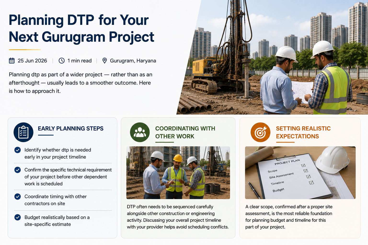 Planning DTP for Your Next Gurugram Project