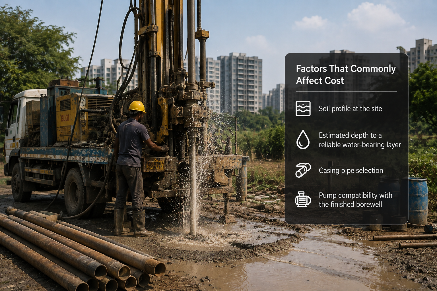 Boring Drilling Cost Factors in Gurugram: What Influences Pricing