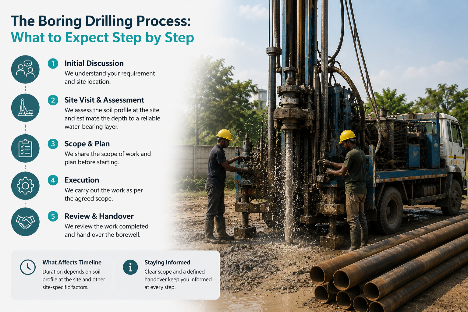 The Boring Drilling Process: What to Expect Step by Step