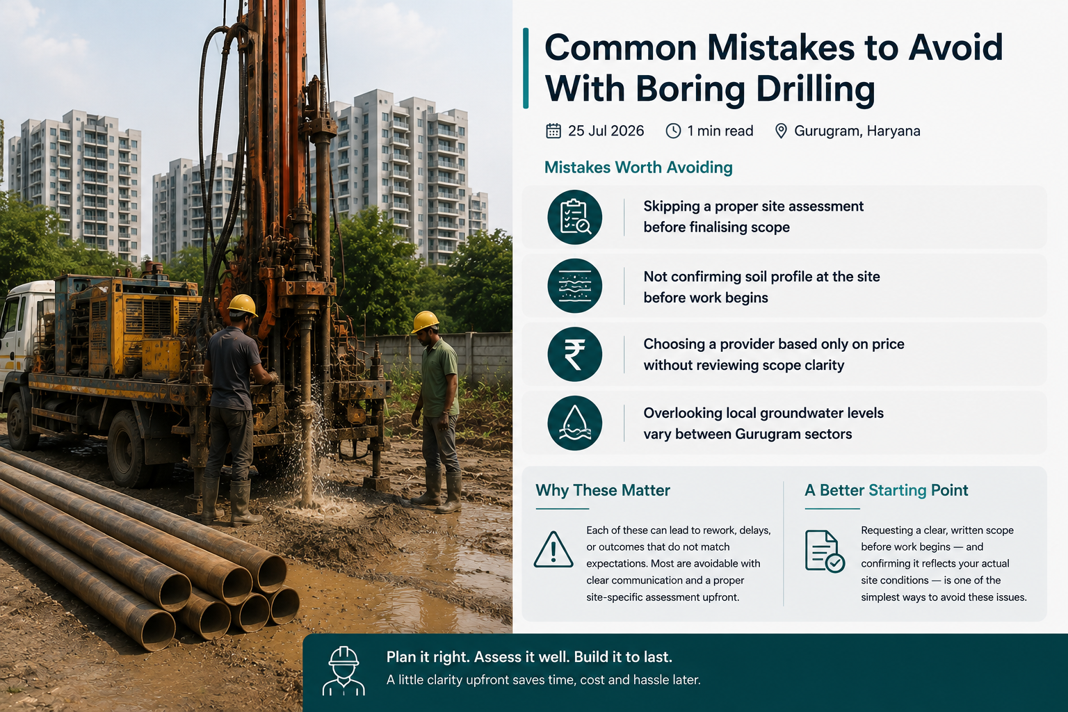 Common Mistakes to Avoid With Boring Drilling