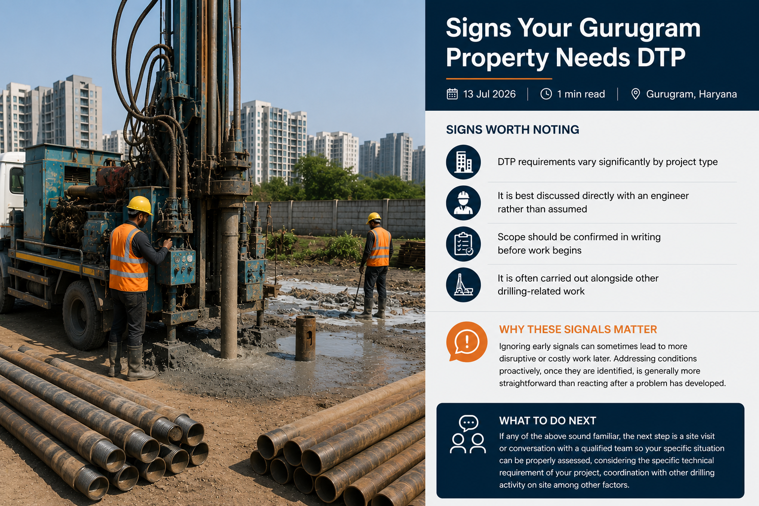 Signs Your Gurugram Property Needs DTP